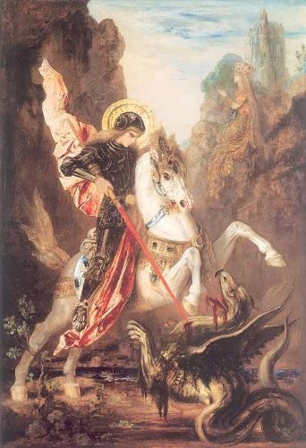St George and the Dragon by Moreau