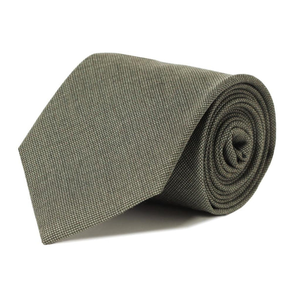 Moss Pindot Merino Wool Tie