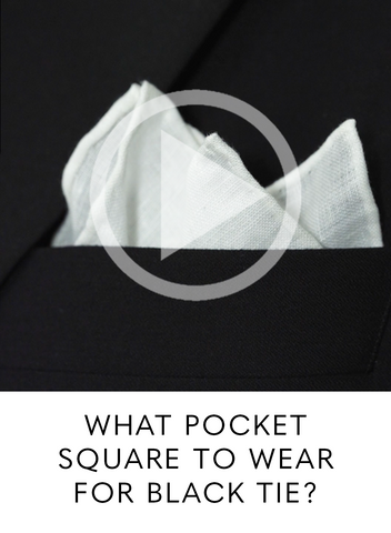 What pocket square to wear with a tuxedo?