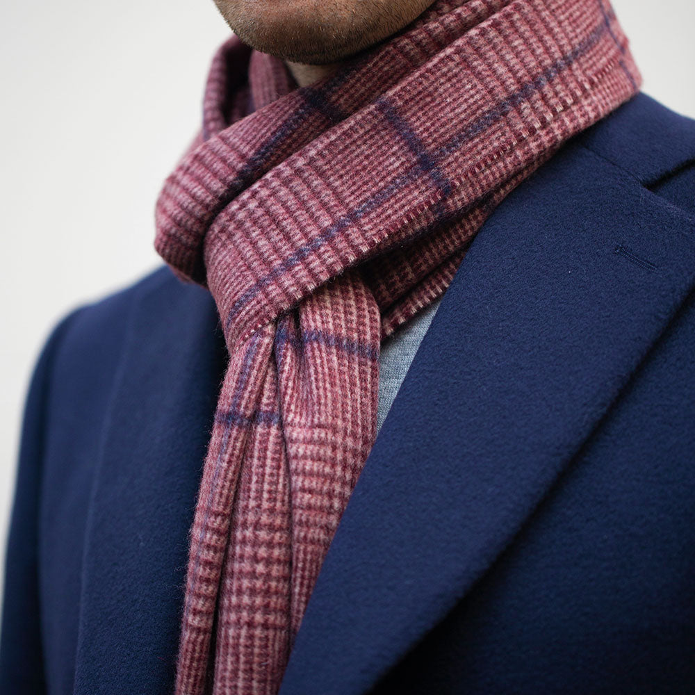 mens cream cashmere scarf