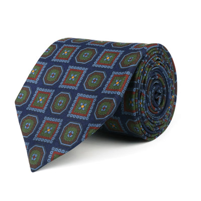 Ancient Madder Rust Medallion Silk Tie