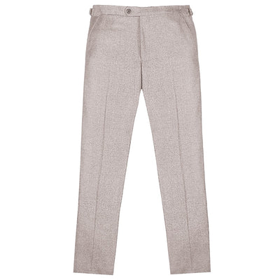Grey Flannel Single Pleat Trousers  New  Lingwood