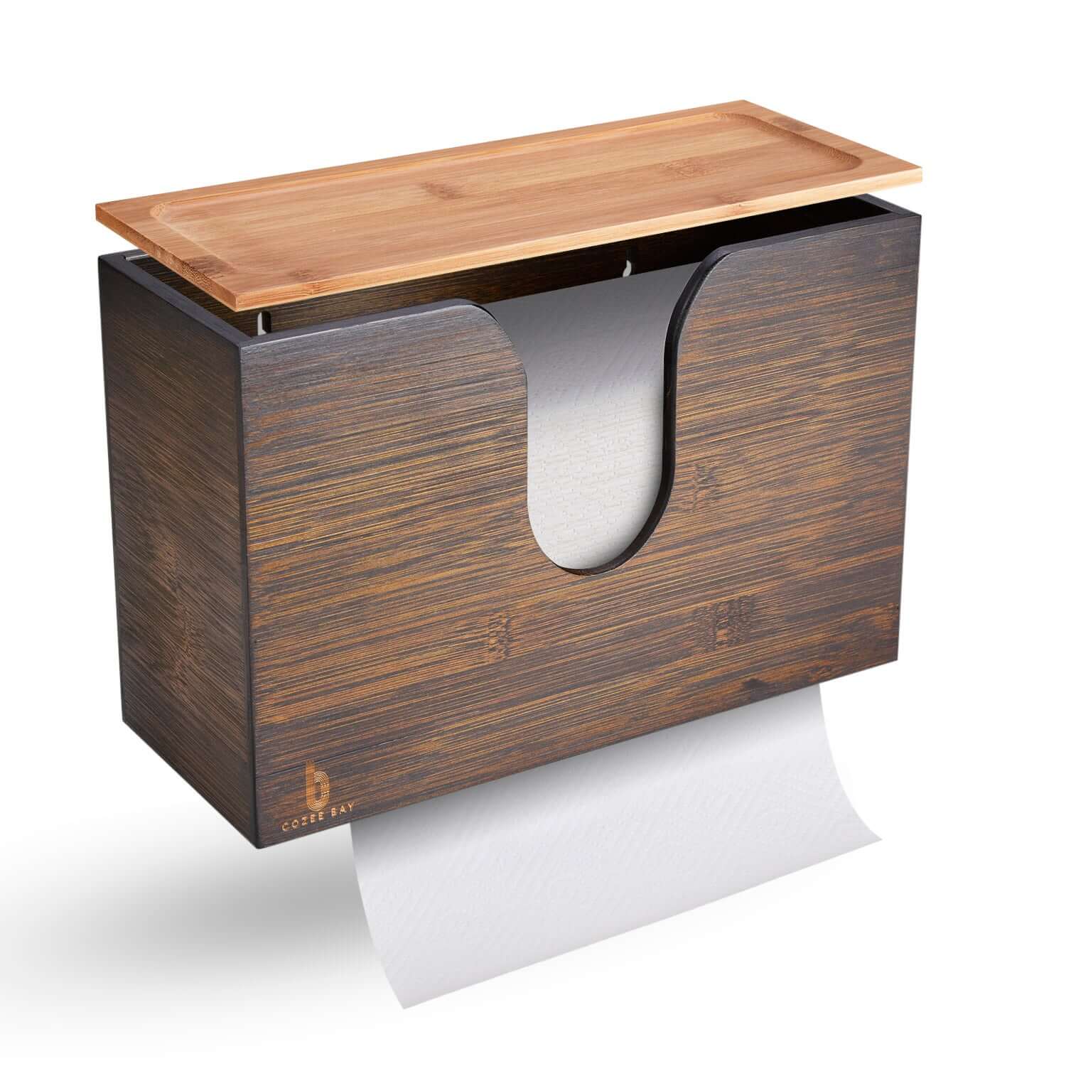 This is the counter top version, but they also have one you can mount ,  Home Paper Towel Dispenser