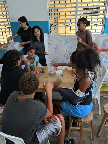 World Without Walls students present a lesson to young children in the Dominican Republic