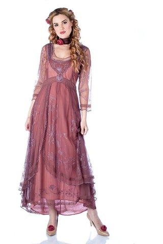 DOWNTON ABBEY TEA PARTY GOWN IN MAUVE BY NATAYA