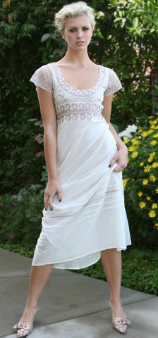 Grecian-style white dresses