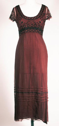 Short-length Grecian dress