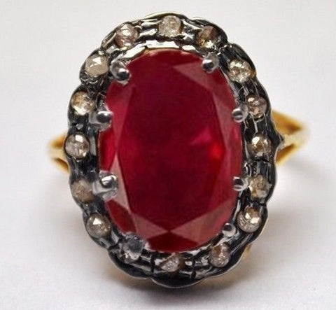 Golden Engagement vintage ring