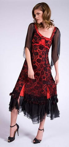 Nataya Romantic dress in black