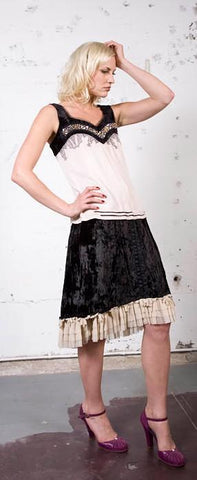 Rockabilly Skirt black and white Set