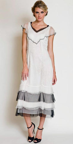 White Whimsical Dress by Nataya
