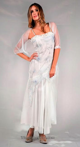 Nataya wedding dress in white