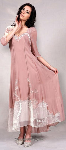 Vintage Victorian era pink  dress