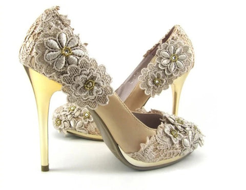 Golden Engagement vintage shoes