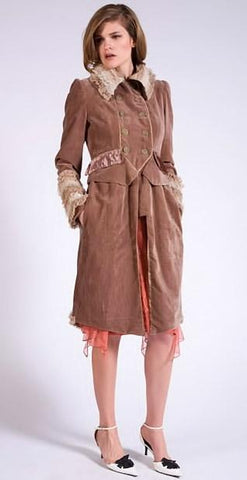 Nataya Military velvet coat