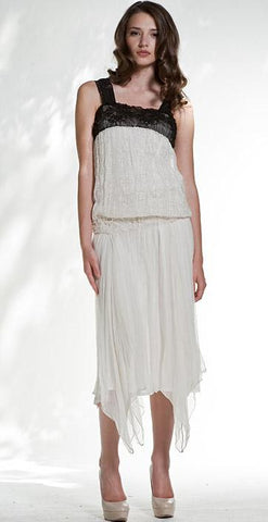 Vintage fashion white dress by nataya