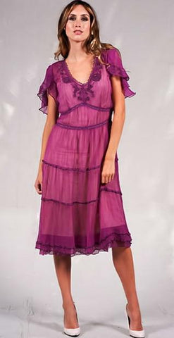 Vintage nataya fuchsia dress