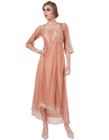 Vintage Titanic dress in Rose/Gold