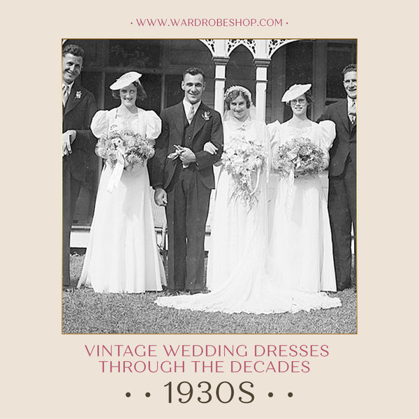 Vintage wedding dresses in 1930