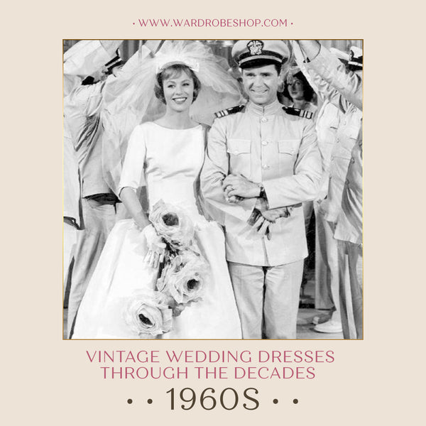 Vintage wedding dresses in 1960s