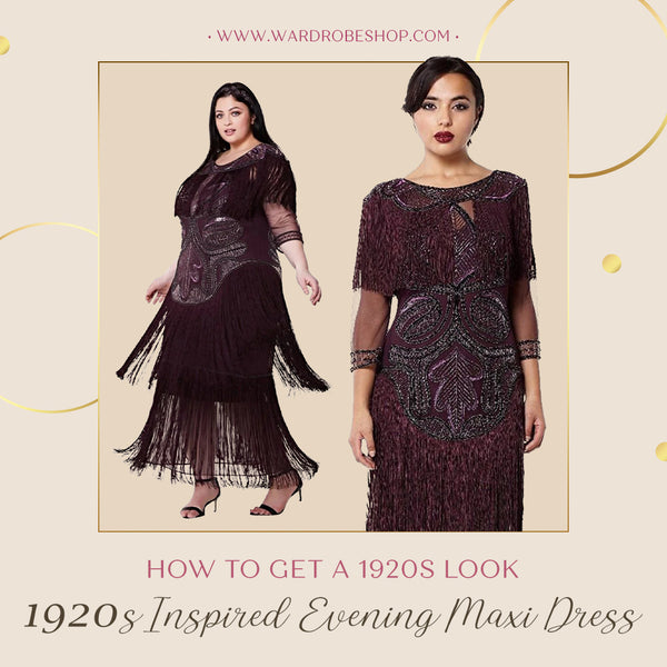 How To Get A 1920s Inspired Evening Maxi Dress Look