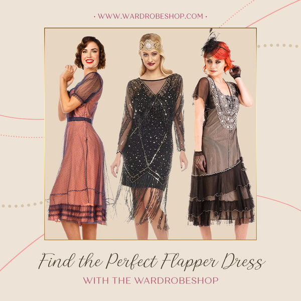 Vintage inspired flapper dress collection