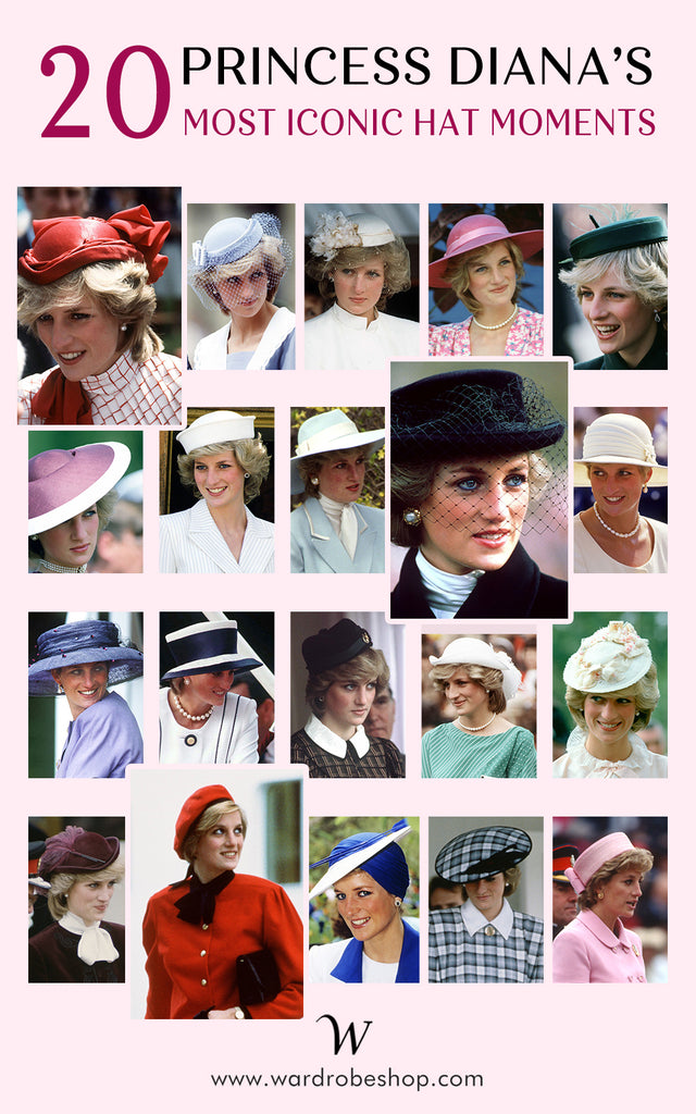 Princess Diana hats infographic