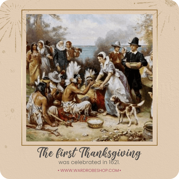 The first Thanksgiving was celebrated in 1621