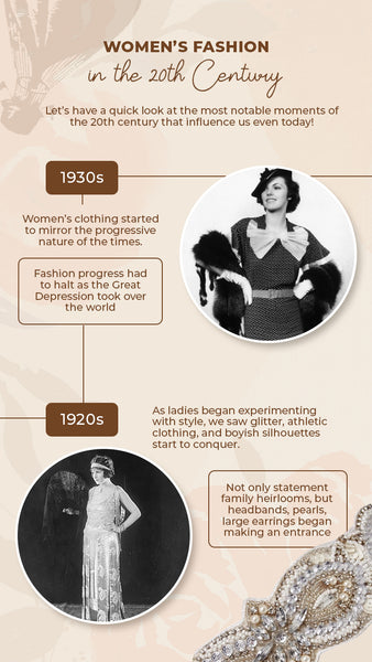 Women's fashion between 1920s and 1930s