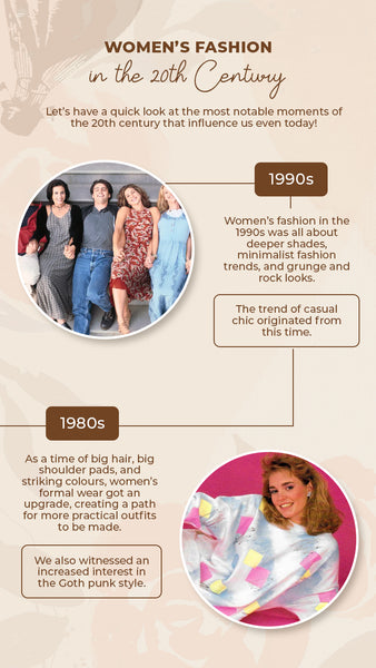 Women's fashion between 1980s and 1990s