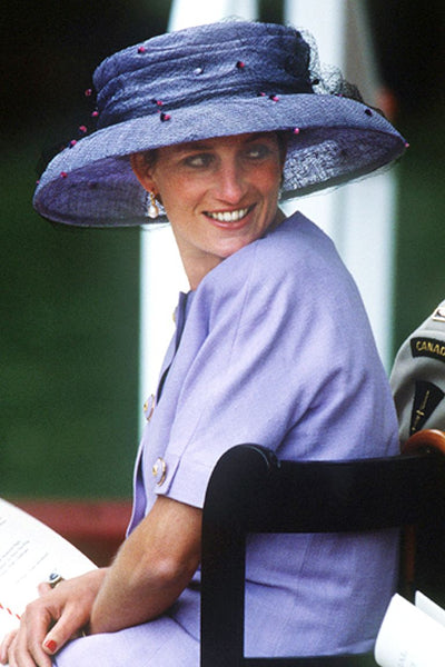 princess Diana over the top hat