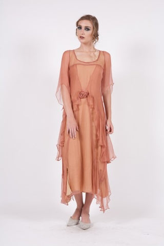 Great Gatsby Party Dress in Rose/Gold by Nataya