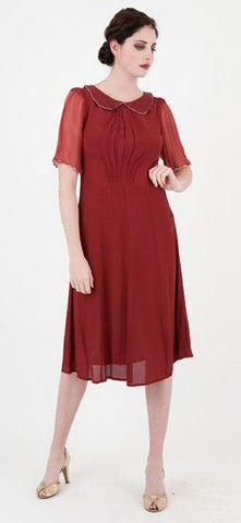 Peggy Sue Cocktail Dress in Red