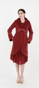 Vintage Style In Red Coat by Nataya