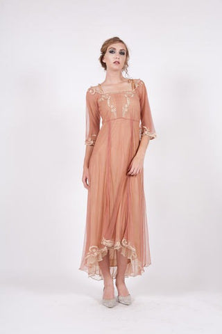 Downton Abbey Rose gold Empress Dress