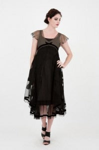 Vintage Inspired Dress in Black