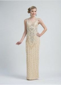 Beige Prom Dress by Sue Wong