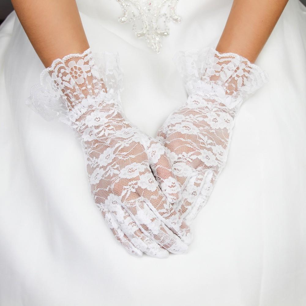 Vintage Style Gloves – Long, Wrist, Evening, Lace, Winter Vintage Style Lace Wrist Gloves in White $24.00 AT vintagedancer.com