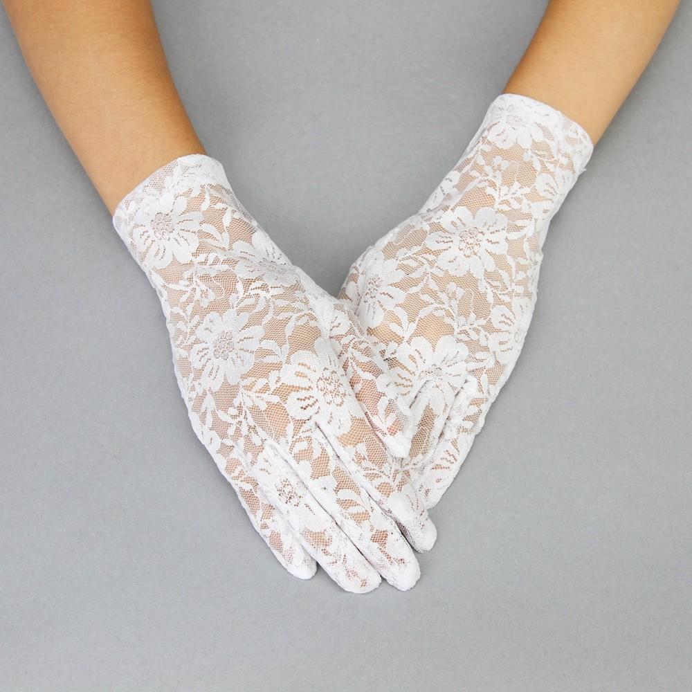 Edwardian Gloves, Handbags, Hair Combs, Wigs Graceful in Lace Lady Mary Gloves in White $24.00 AT vintagedancer.com