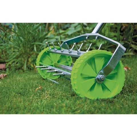 DRAPER TOOLS Rolling Lawn Aerator (450mm Spiked Drum)