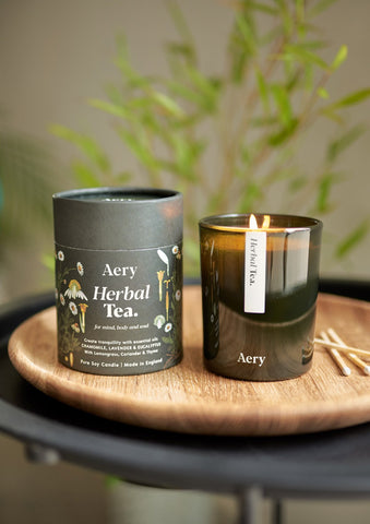 AERY LIVING Botanical Green 200g Soy Candle - Herbal Tea