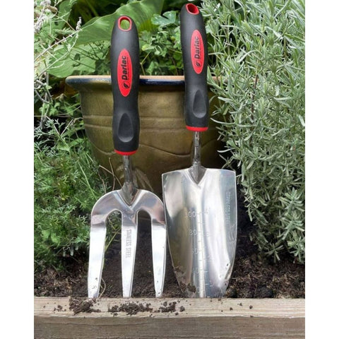 DARLAC Stainless Steel Hand Fork & Trowel Set