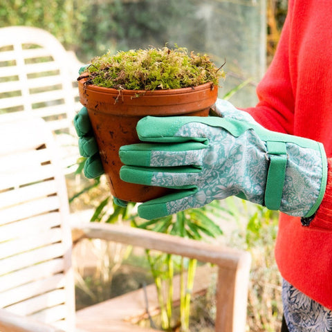 WILLIAM MORRIS GOLDEN LILY NEW GARDEN GLOVE KIT