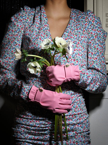 GARDEN GLORY Gardening Gloves Heart Melting Pink