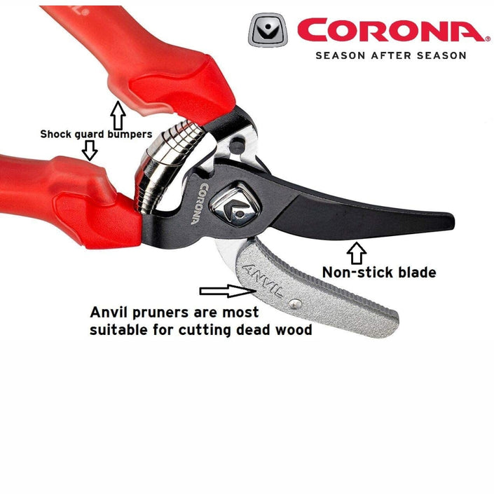 CORONA ComfortGEL® Anvil Pruner Secateurs - 3/4inch capacity