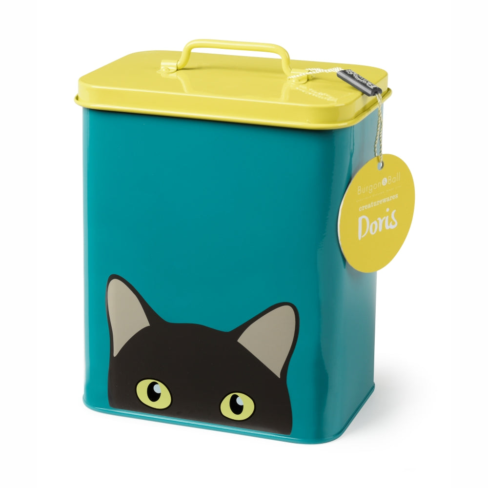 metal cat food container