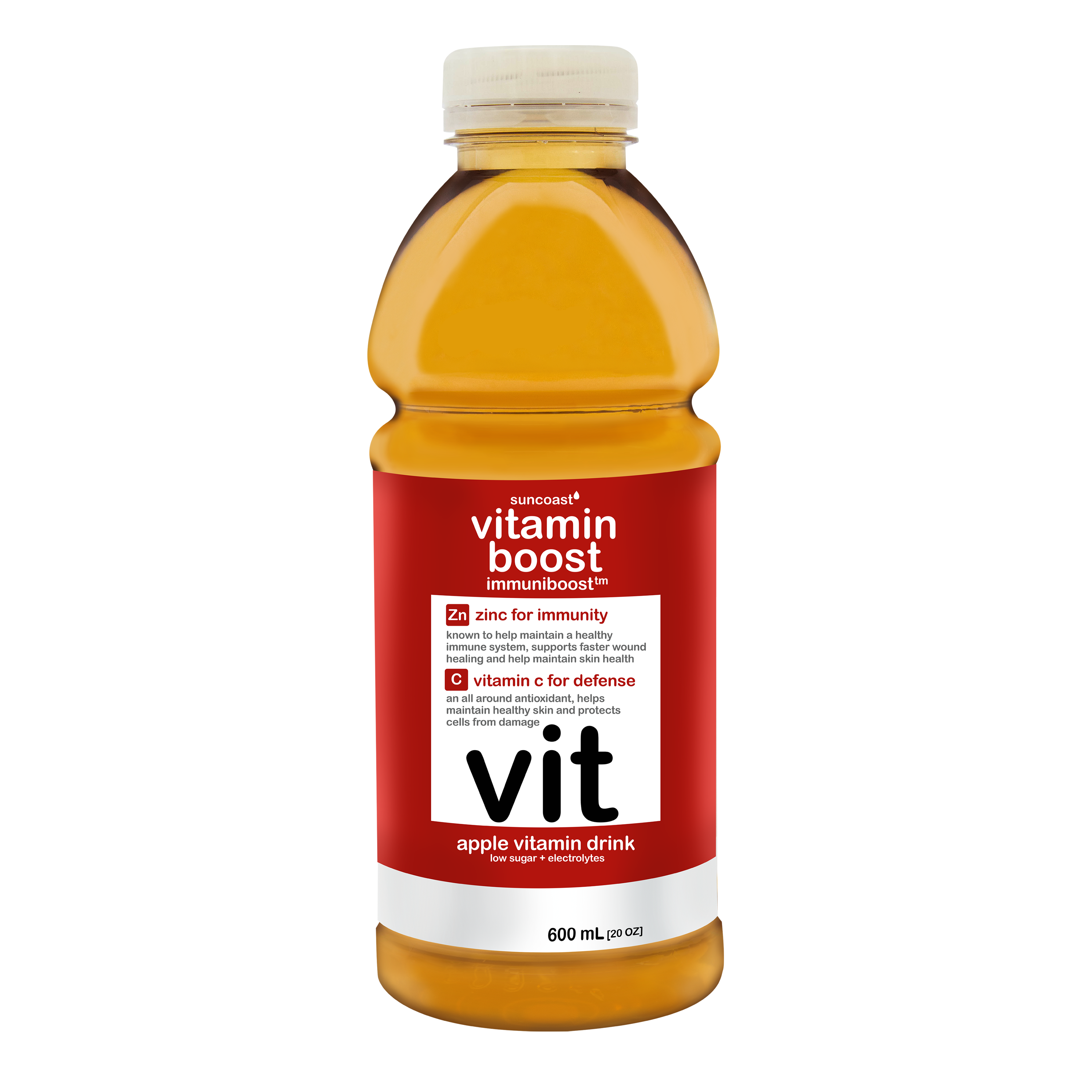 Vitamin Boost 600ml Immuniboost Apple Vitamin Drink (Pack of 6 ...