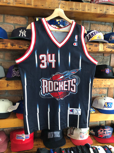 Houston Rockets Vintage 90s Hakeem Olajuwon Champion Basketball Jersey