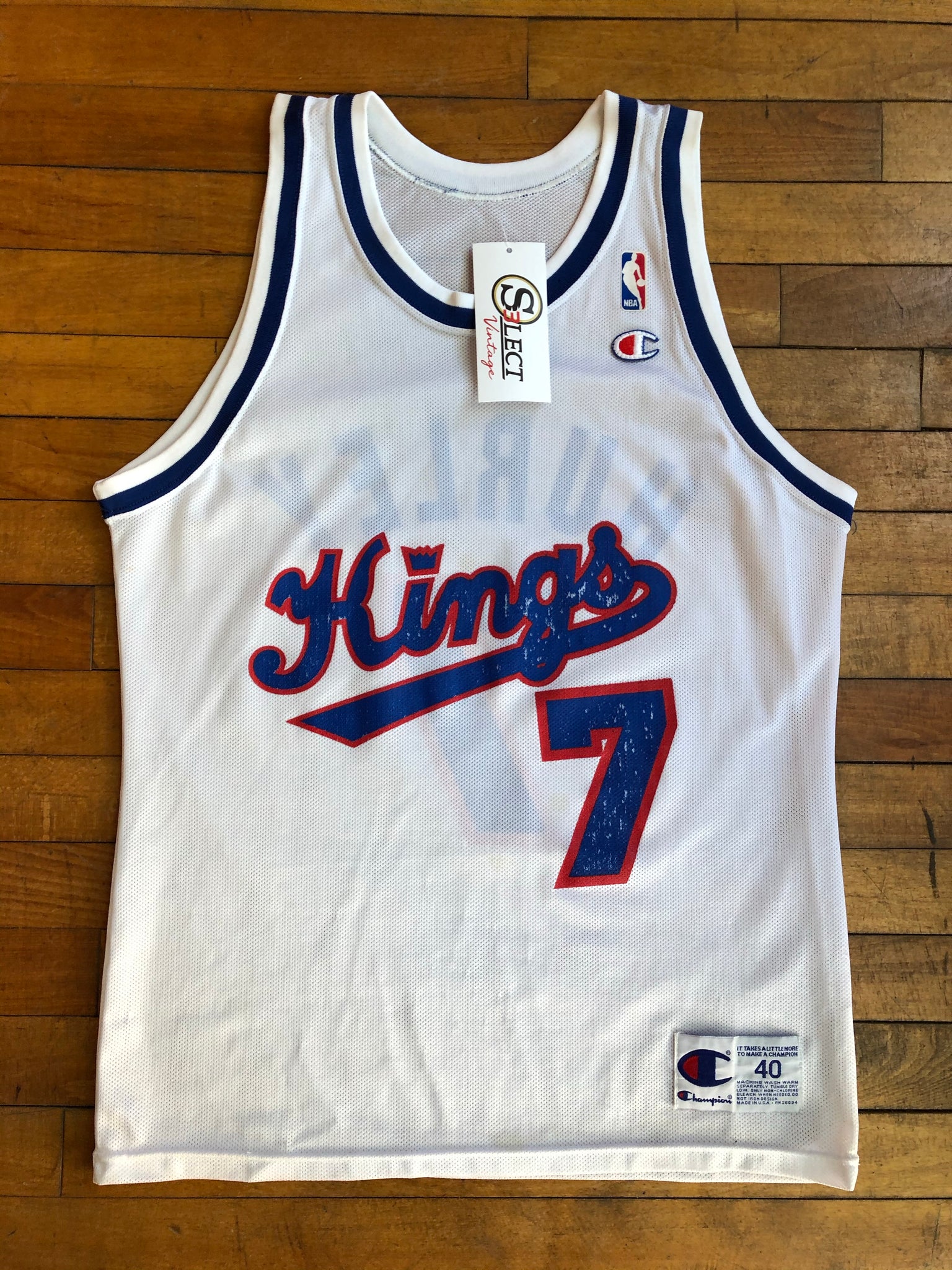 Sacramento Kings Bobby Jersey 40 Medium Select Vintage BK