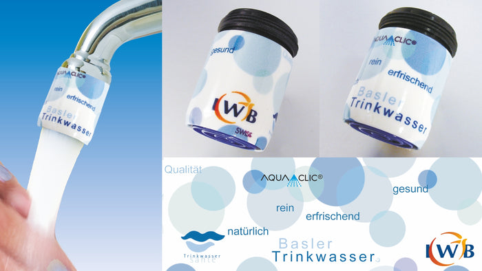 Industrielle Werke Basel empfehlen AquaClic-Wassersparer